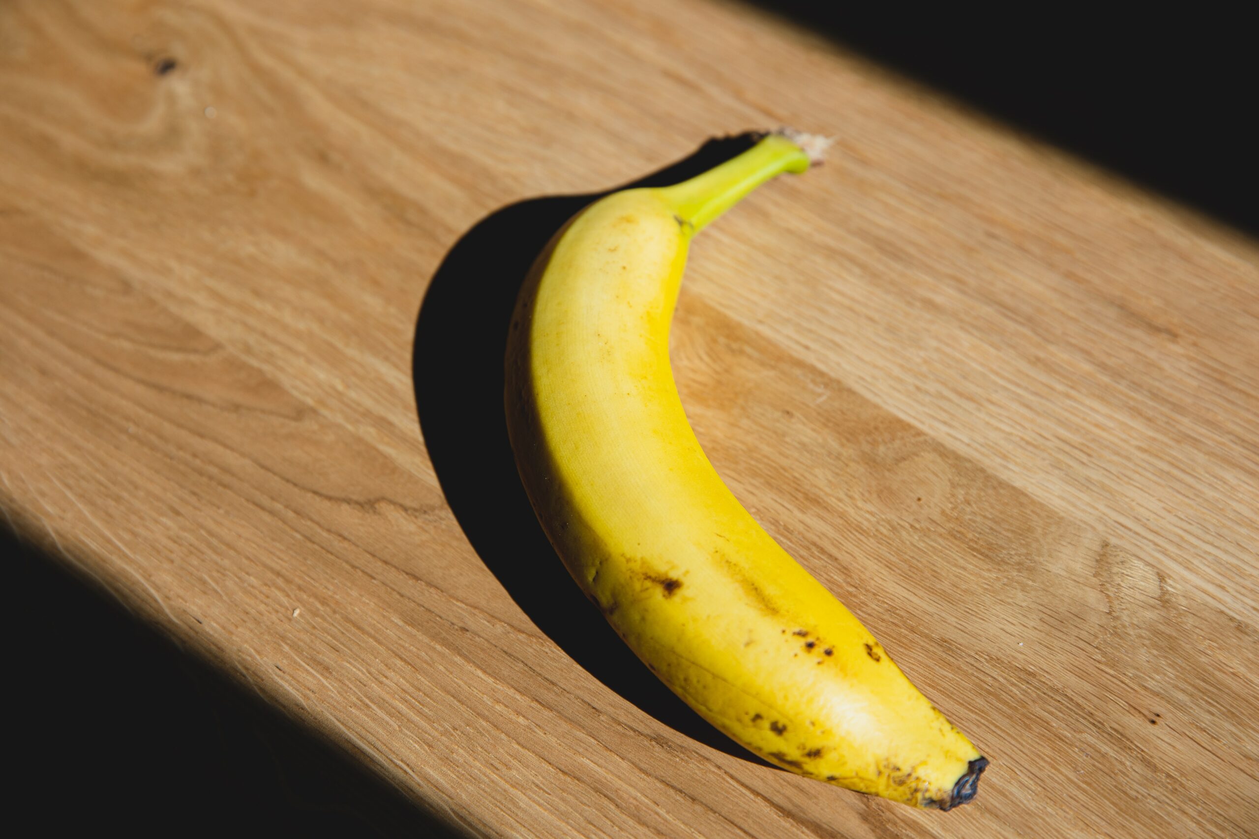 unpeeled banana